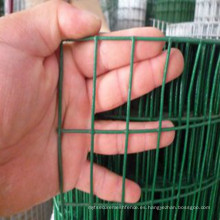 Malla de alambre soldada con revestimiento de PVC de 1/4 &quot;1/2&quot; 3/4 &quot;1&quot; en verde